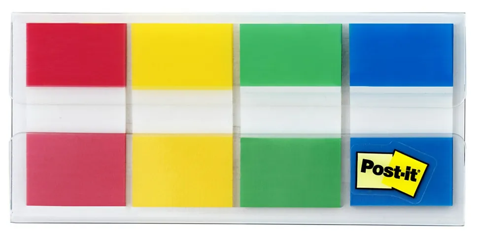 Post-it® Notes Flags, 1", Assorted Colors, 40 Flags Per Pad, Pack Of 4 Pads