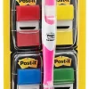 Post-it® Notes Flags, With Flag Gel Pen, Assorted Primary Colors, 50 Flags Per Pad, Pack Of 4 Pads