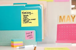 Post-it® Notes, Lined, 4" x 4", Canary Yellow, 300 Sheets, Pack Of 1 Pad