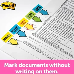 Post-it® Notes Sign & Date Printed Flags, 1