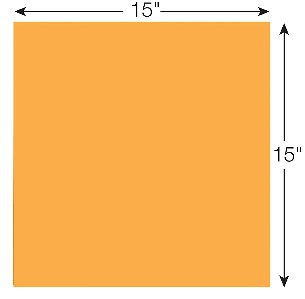 Post-it® Notes Super Sticky Big Notes, 30 Sheets, 15" x 15", Neon Orange