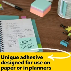 Post-it® Notes, 3 x 3 in, 1 Cube Sticky Notes Pad, 400 Sheets/Pad, School Supplies and O?ce Supplies, Assorted Pastel Colors