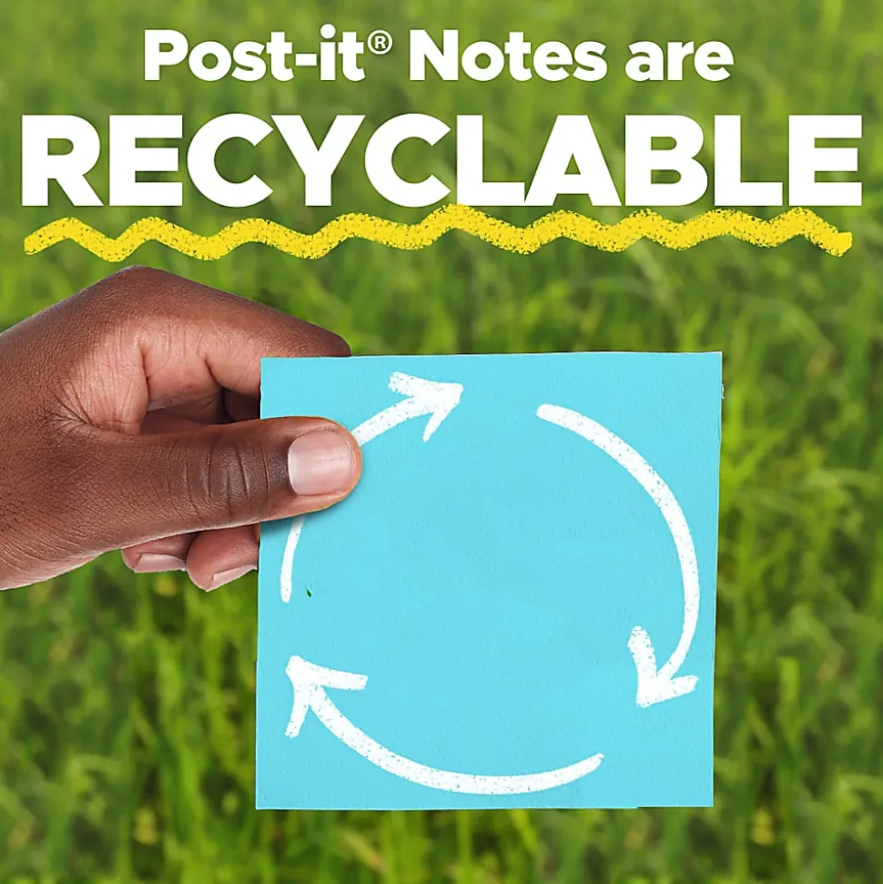 Post-it® Notes, 4 x 6 in, 3 Lined Sticky Note Pads, 3 Pads, 100 Sheets/Pad, School Supplies and Office Products, Floral Fantasy