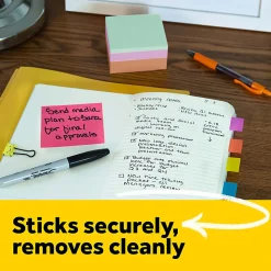 Post-it® Notes, 1 7/8 x 1 7/8 in, 1 Mini Cube Sticky Notes Pad, 400 Sheets/Pad, School Supplies and O?ce Supplies, Poptimistic