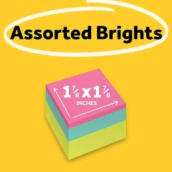 Post-it® Notes, 1 7/8 x 1 7/8 in, 1 Mini Cube Sticky Notes Pad, 400 Sheets/Pad, School Supplies and O?ce Supplies, Poptimistic