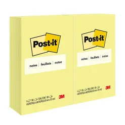 Post-it® Notes, 4 x 6 in, 12 Sticky Note Pads, 100 Sheets/Pad, School Supplies and O?ce Products, The Iconic Canary Yellow Note