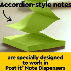 Post-it® Pop Up Notes, 3 x 3 in, 18 Sticky Note Pads, 100 Sheets/Pad, School Supplies and Office Products, Accordion Sticky Notes, Floral Fantasy