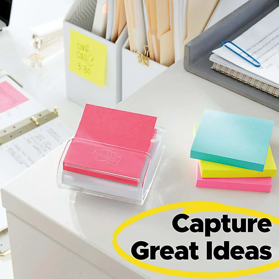 Post-it® Pop-up Notes, 3 x 3 in, 12 Sticky Note Pads, 100 Sheets/Pad, School Supplies and Office Products, Accordion Sticky Notes, Floral Fantasy