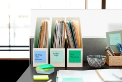 Post-it® Recycled Super Sticky Notes, 12 Pads, 90 Sheets, 3 in x 3 in, 2x Sticking Power, School Supplies & Office Products - 65412SST