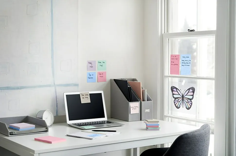 Post-it® Recycled Super Sticky Notes, 3 in x 3 in, 5 Pads, 90 Sheets/Pad, 2x the Sticking Power, Wanderlust Pastels Collection, 30% Recycled