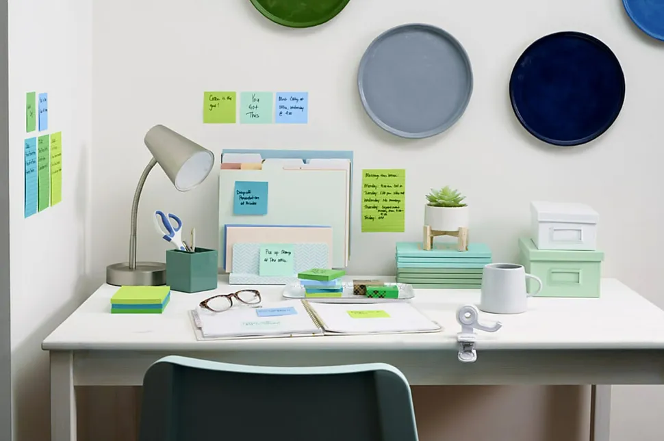 Post-it® Recycled Super Sticky Notes, 6 Pads, 90 Sheets, 4 in x 4 in, 2x Sticking Power, School Supplies & Office Products - 6756SST