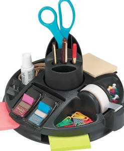 Post-it® Rotary Desktop Organizer, Black
