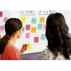 Post-it® Self-Stick Plain White Paper Wall Pad, 2 Pads, 20 Sheets Per Pad - 566CT