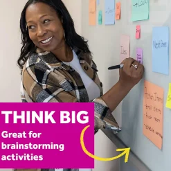 Post-it® Super Sticky Big Notes, 8 x 8 in, 1 Sticky Note Pad, 30 Sheets/Pad, Great for Vision Boards, Creative Projects, and Study Spaces, Papaya Fizz