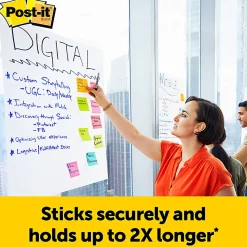 Post-it® Super Sticky Easel Pads, 25" x 30", 2 Pads, 30 Sheets/Pad, School Supplies for Classrooms, White