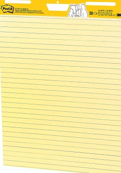 Post-it® Super Sticky Easel Pads, 25 in x 30 in, 2 Pads, 30 Sheets/Pad, Great for Virtual Teachers and Students, Yellow