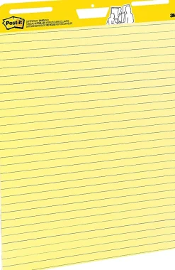 Post-it® Super Sticky Easel Pads, 25 in x 30 in, 2 Pads, 30 Sheets/Pad, Great for Virtual Teachers and Students, Yellow