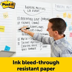 Post-it Super Sticky Easel Pad, 25 in x 30 in, Lined, 30 Sheets Per Pad, 561WLSS