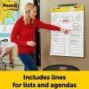 Post-it® Super Sticky Easel Pads, 25" x 30", 2 Pads, 30 Sheets/Pad, Lined, School Supplies for Classrooms, White
