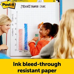 Post-it® Super Sticky Easel Pad, 20 in x 23 in, 1 Pad, 20 Sheets/Pad, White, 563PRL6