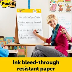 Post-it® Super Sticky Easel Pad, 20 in x 23 in, 1 Pad, 20 Sheets/Pad, White, 563PRL6