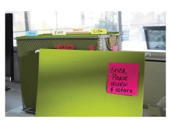 Post-it® Super Sticky Notes, Assorted Sizes, 4 Sticky Note Pads, 45 Sheets/Pad, 2X the Sticking Power, School and Office Supplies, Energy Boost