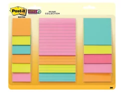 Post-it® Super Sticky Notes, Assorted Sizes, 15 Sticky Note Pads, 45 Sheets/Pad, 2X the Sticking Power, School and Office Supplies, Supernova Neons