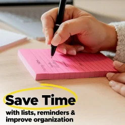 Post-it® Super Sticky Notes, 3 in x 3 in, 24 Pads, 90 Sheets/Pad, 2x the Sticking Power, Canary Yellow
