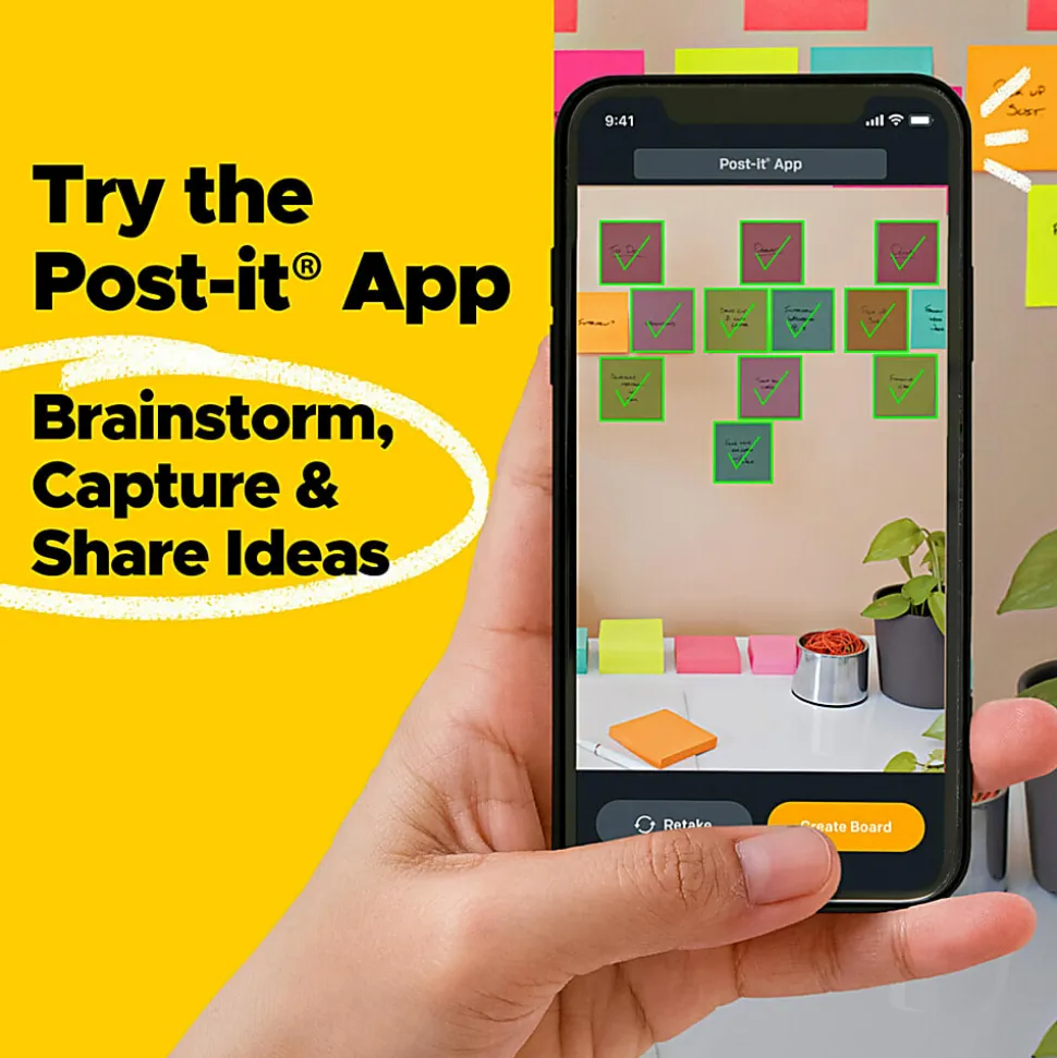 Post-it® Super Sticky Notes, 3 in. x 3 in., Simply Serene Collection, 5 Pads/Pack, 90 Sheets/Pad