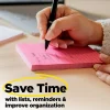Post-it® Super Sticky Notes, 3 x 3 in, 16 Sticky Note Pads, 90 Sheets/Pad, 2X the Sticking Power, School Supplies and Office Products, Canary Yellow