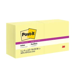 Post-it® Super Sticky Notes, 3 x 3 in, 16 Sticky Note Pads, 90 Sheets/Pad, 2X the Sticking Power, School Supplies and Office Products, Canary Yellow