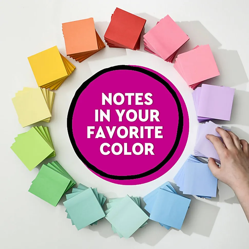 Post-it® Super Sticky Notes, 3 x 3 in, 5 Sticky Note Pads, 90 Sheets/Pad, 2X the Sticking Power, School Supplies and Office Products, Neon Orange