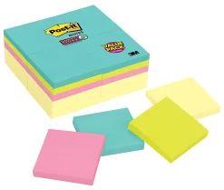 Post-it® Super Sticky Notes, 3 x 3 in, 24 Bulk Sticky Note Pads, 90 Sheets/Pad, 2X the Sticking Power, School and Office Supplies, Supernova Neons