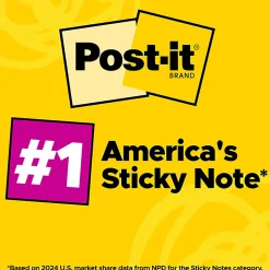 Post-it® Super Sticky Notes, 3 x 3 in, 28 Sticky Note Pads, 70 Sheets/Pad, 2X the Sticking Power, School Supplies and Office Products, Bright Colors