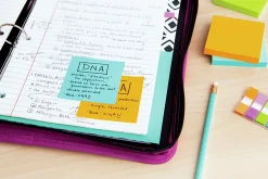 Post-it® Super Sticky Notes, 3 x 3 in, 12 Pads, 90 Sheets/Pad, 2X the Sticking Power, Clean Removal, Assorted Colors
