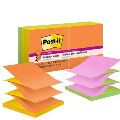 Post-it® Super Sticky Pop Up Notes, 90 Notes/Pad, 10 Pads, 3 in x 3 in, 2x the Sticking Power, School Supplies and Office Products - R330SSAUALT
