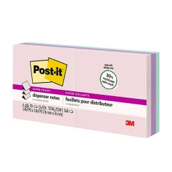 Post-it® Super Sticky Pop Up Notes, 3 in x 3 in, 10 Pads, 90 Sheets/Pad, 2x the Sticking Power, Wanderlust Pastels Collection
