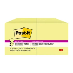 Post-it® Super Sticky Pop Up Notes, 3 x 3in, 16 Sticky Note Pads, 100 Sheets/Pad, 2X the Sticking Power, School and Office Supplies, Canary Yellow