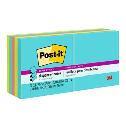 Post-it® Super Sticky Pop Up Notes, 3 x 3 in, 10 Sticky Note Pads, 90 Sheets/Pad, 2X the Sticking Power, School and Office Supplies, Supernova Neons