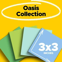 Post-it® Super Sticky 100% Recycled Paper Notes, 3 x 3 in, 24 Sticky Note Pads, 70 Sheets/Pad, School Supplies and Office Products, Oasis