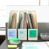 Post-it® Super Sticky 100% Recycled Paper Notes, 3 x 3 in, 5 Sticky Note Pads, 70 Sheets/Pad, 2X the Sticking Power, School and Office Supplies, Oasis
