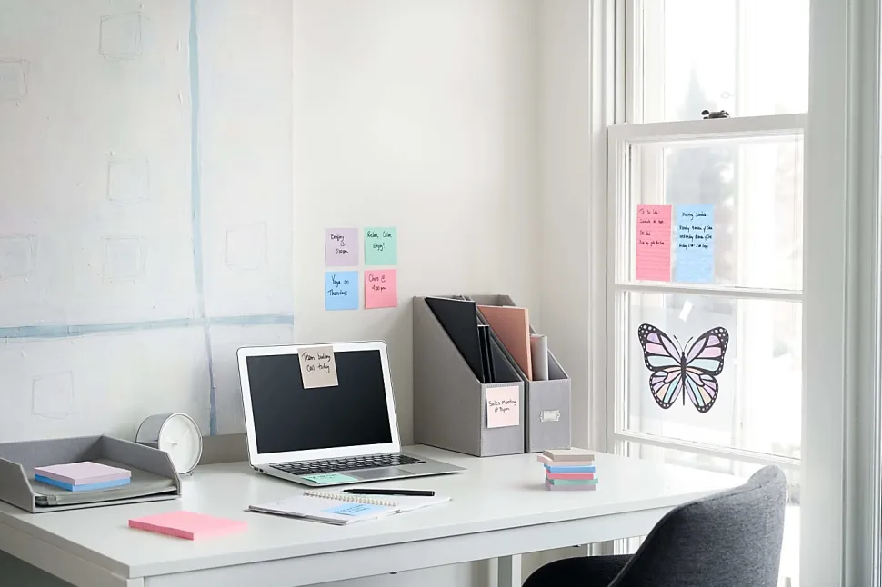 Post-it® Super Sticky 100% Recycled Paper Notes, 3 x 3 in, 24 Note Pads, 70 Sheets/Pad, 2X the Sticking Power, School Supplies, Wanderlust Pastels