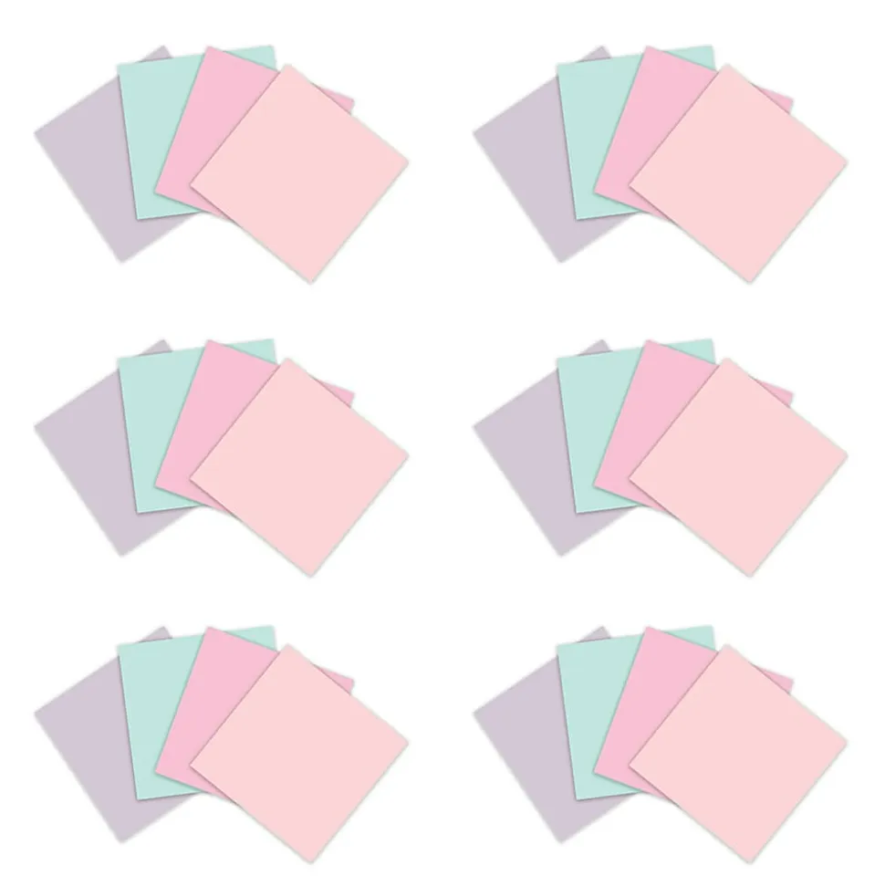 Post-it® Super Sticky 100% Recycled Paper Notes, 3 x 3 in, 24 Note Pads, 70 Sheets/Pad, 2X the Sticking Power, School Supplies, Wanderlust Pastels