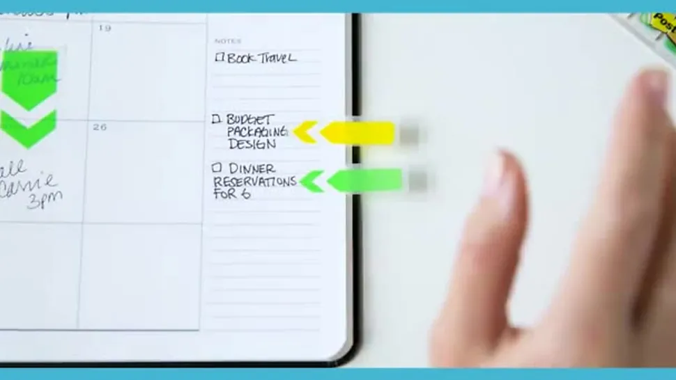 Post-it® Tabs and Flags Combo Pack - Red, Yellow, Blue, Green, Orange - Sticky, Adhesive - 136 / Pack