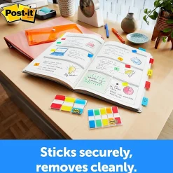 Post-it Tabs, .625 in. x 1.5 in., Pack of 40 Tabs