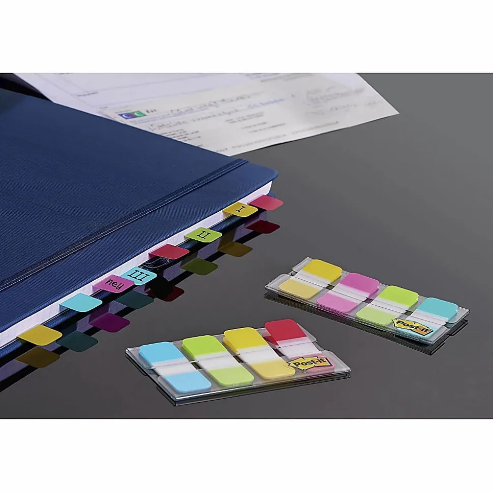 Post-it Tabs, .625 in. x 1.5 in., Pack of 40 Tabs