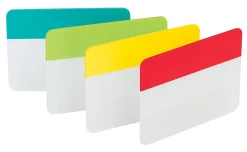 Post-it® Tabs, 1.5 in. x 2 in., 1 Pack, 24 Tabs/Pack, Assorted Colors, School Supplies for Students, Tabs for Textbooks and Notebooks