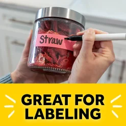 Post-it White Label on-a-roll Tape with Tape Dispenser, 1 in. x 700 in., Great label maker for creating labels for spice jars and journals