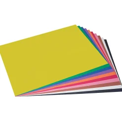 Prang Construction Paper, Medium Weight, 18" x 24", 10 Assorted Colors, 100 Sheets