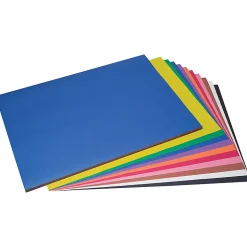 Prang Construction Paper, Medium Weight, 18" x 24", 10 Assorted Colors, 100 Sheets